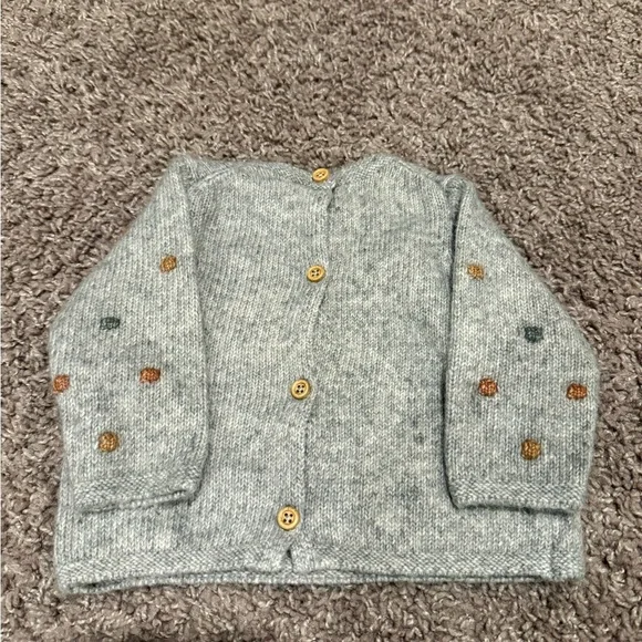 NWOT Zara Baby Bobble Knit Sweater Gray , size 1-3 months - Picture 7 of 10